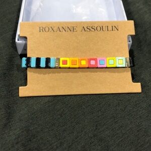 Roxanne Assoulin Multicolor Square Tile Bracelet